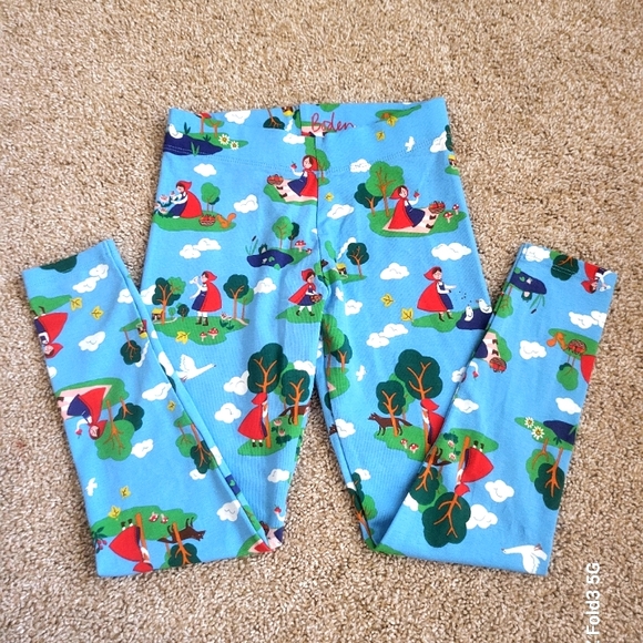 ❤️NWT❤️ BODEN GIRLS RED RIDING HOOD LEGGINGS - Picture 5 of 5
